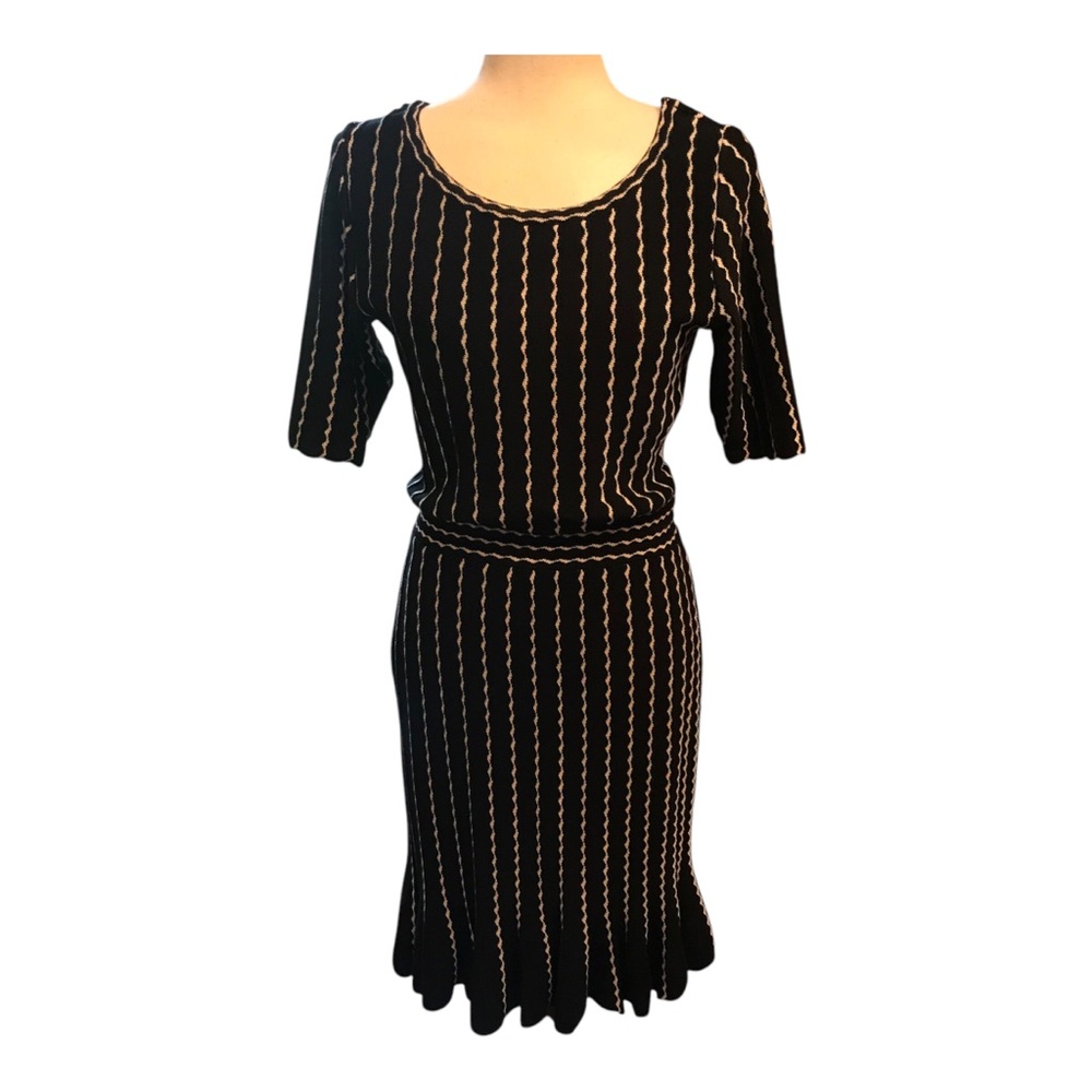 Neiman Marcus Black Knit Dress